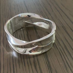 Silver cuff bracelet